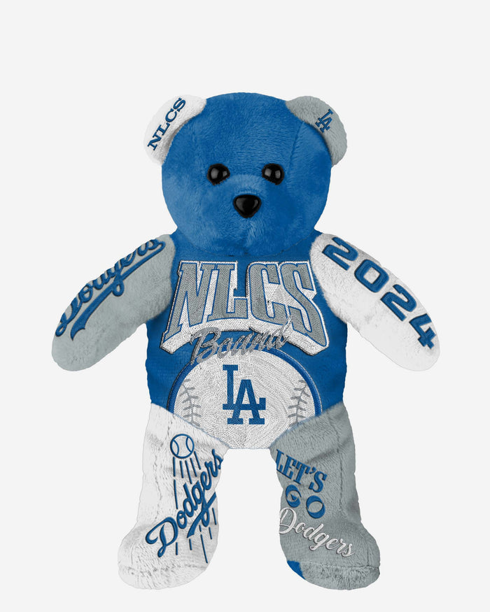 Los Angeles Dodgers NLCS Bound Team Beans Embroidered Bear FOCO - FOCO.com