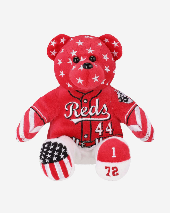 Elly De La Cruz Cincinnati Reds Independence Day Team Beans Embroidered Player Bear FOCO - FOCO.com