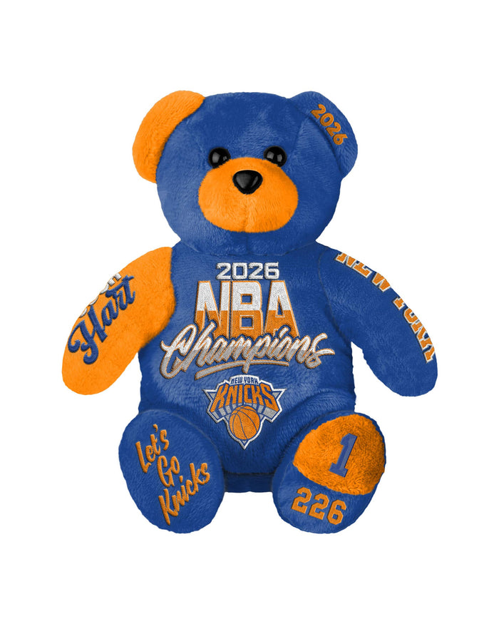 Josh Hart New York Knicks 2026 NBA Champions Team Beans Embroidered Player Bear FOCO - FOCO.com