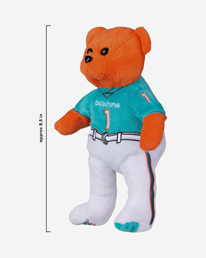 Tua Tagovailoa Miami Dolphins Team Beans Embroidered Player Bear FOCO - FOCO.com