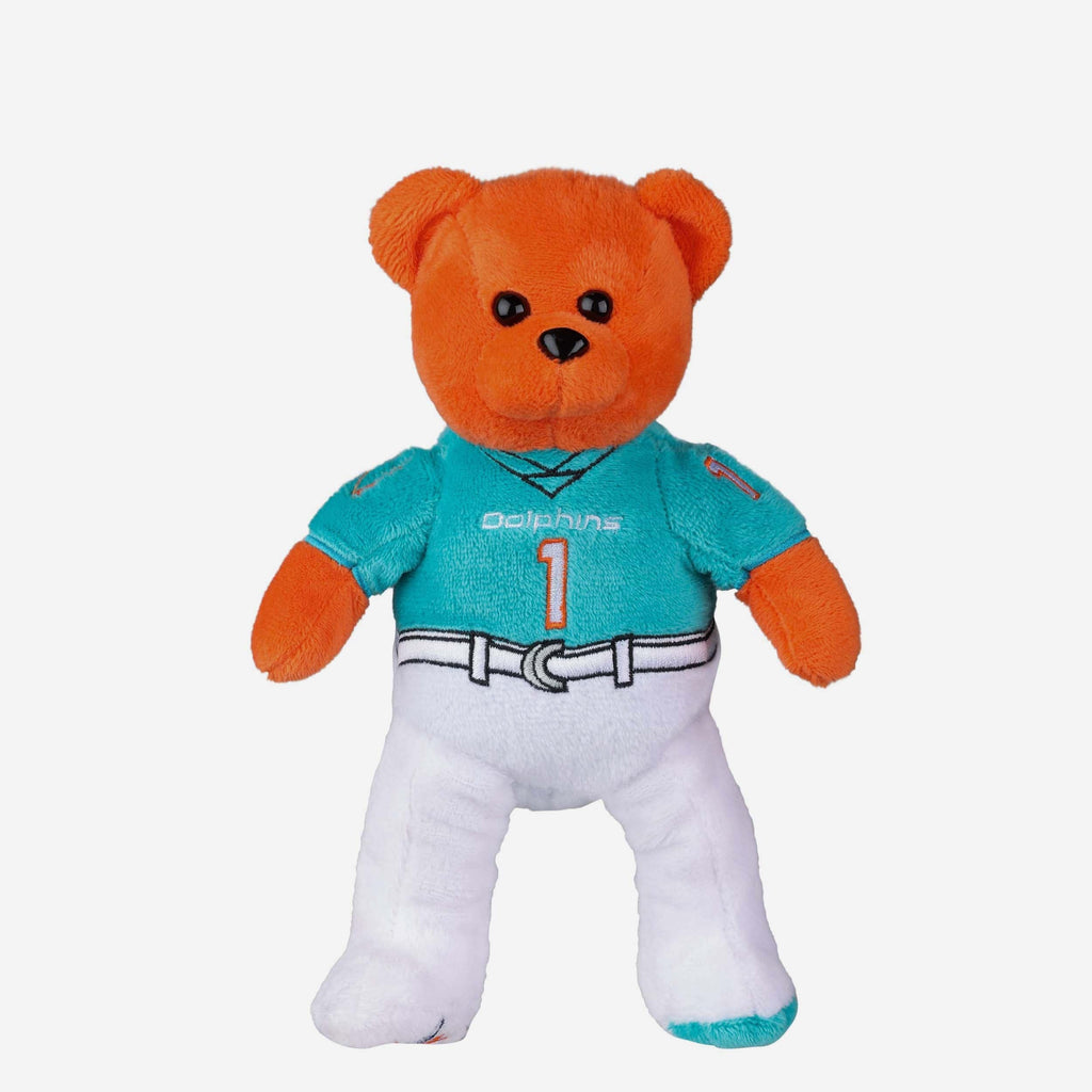 Tua Tagovailoa Miami Dolphins Team Beans Embroidered Player Bear FOCO - FOCO.com