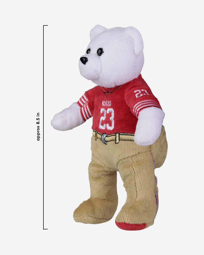 Christian McCaffrey San Francisco 49ers Team Beans Embroidered Player Bear FOCO - FOCO.com