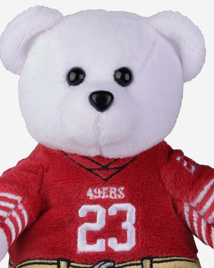 Christian McCaffrey San Francisco 49ers Team Beans Embroidered Player Bear FOCO - FOCO.com