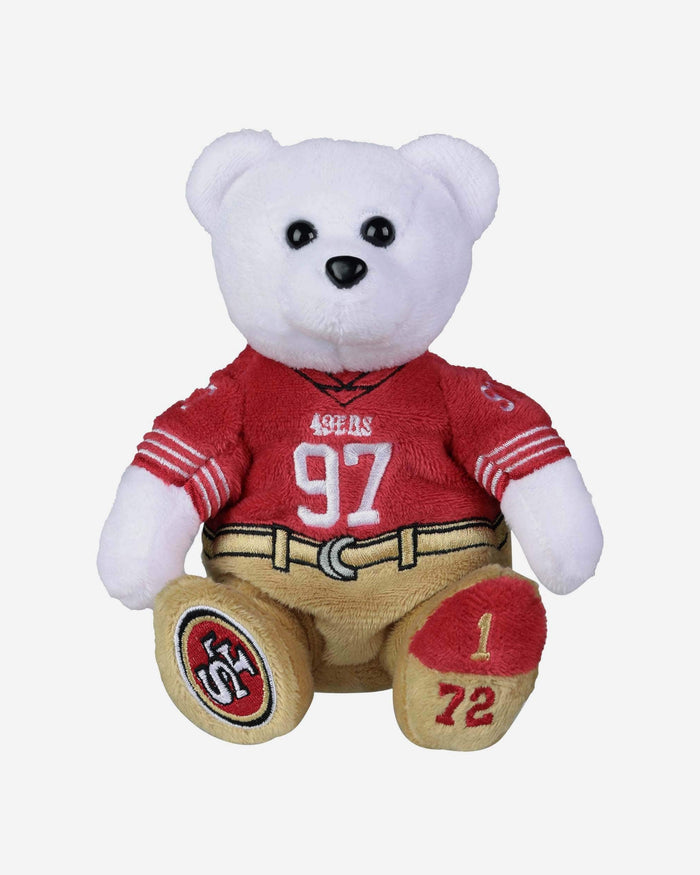 Nick Bosa San Francisco 49ers Team Beans Embroidered Player Bear FOCO - FOCO.com