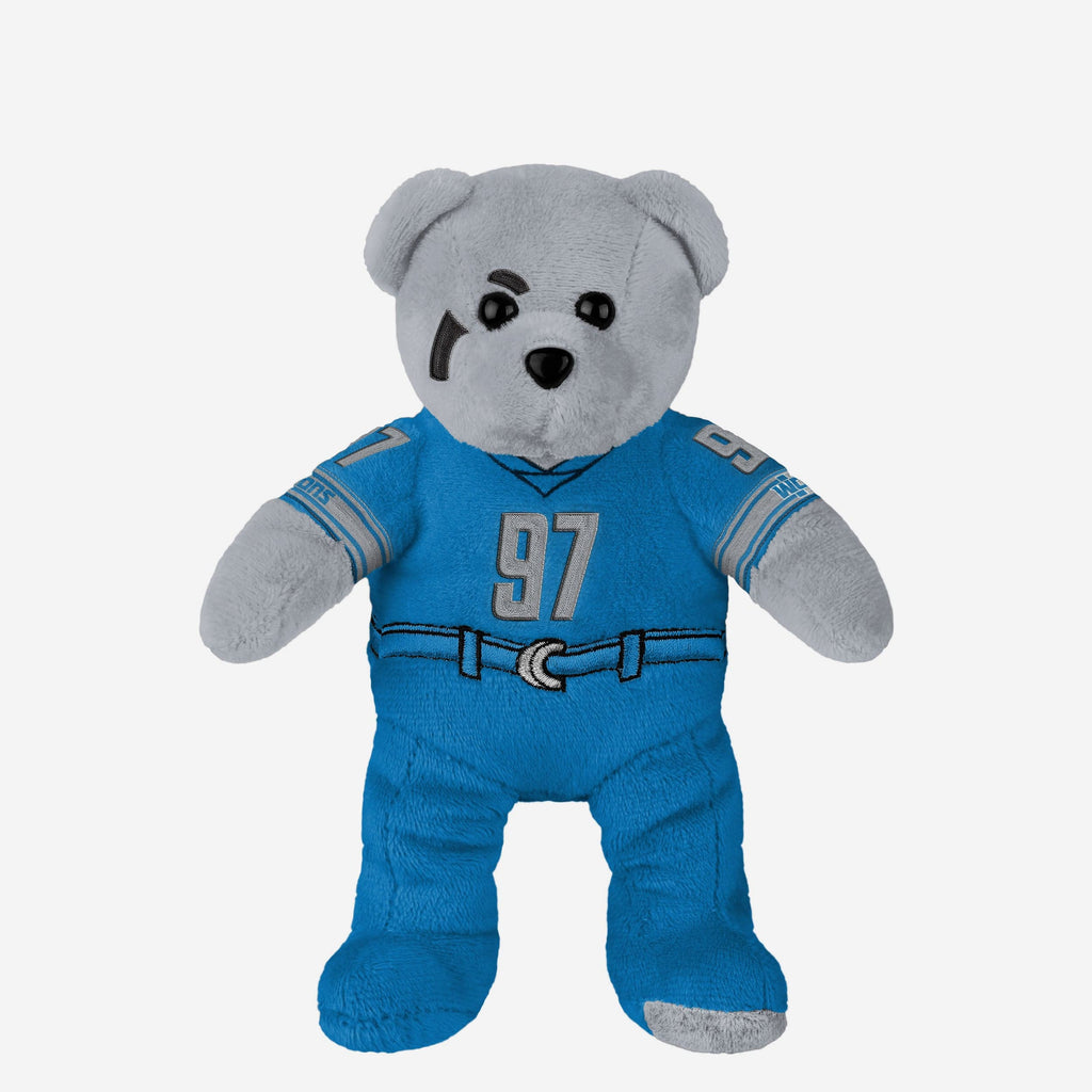 Aidan Hutchinson Detroit Lions Team Beans Embroidered Player Bear FOCO - FOCO.com