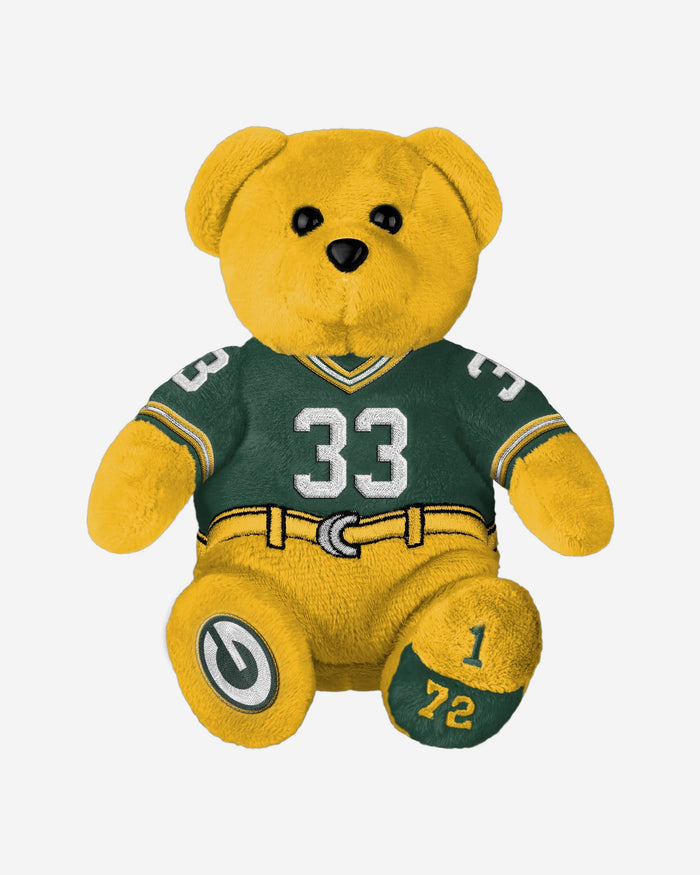 Aaron Jones Green Bay Packers Team Beans Embroidered Player Bear FOCO - FOCO.com