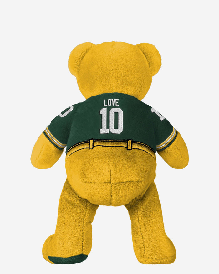 Jordan Love Green Bay Packers Team Beans Embroidered Player Bear FOCO - FOCO.com
