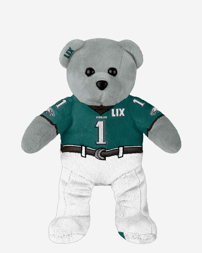 Jalen Hurts Philadelphia Eagles Super Bowl LIX Bound Team Beans Embroidered Player Bear FOCO - FOCO.com