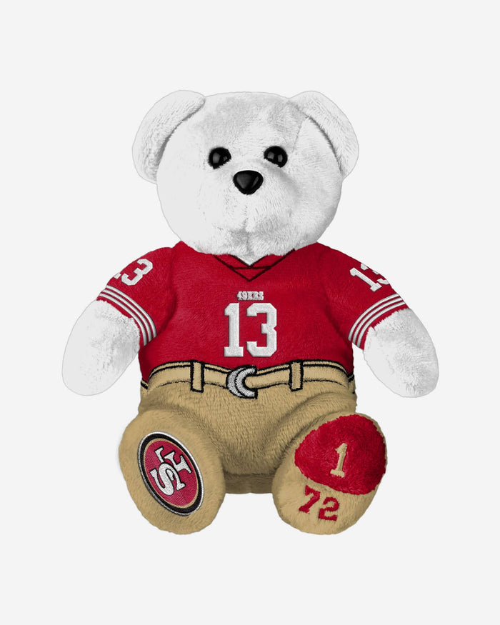 Brock Purdy San Francisco 49ers Team Beans Embroidered Player Bear FOCO - FOCO.com