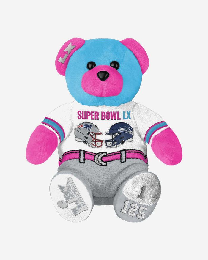 Head to Head Super Bowl LX Team Beans Embroidered Bear FOCO - FOCO.com