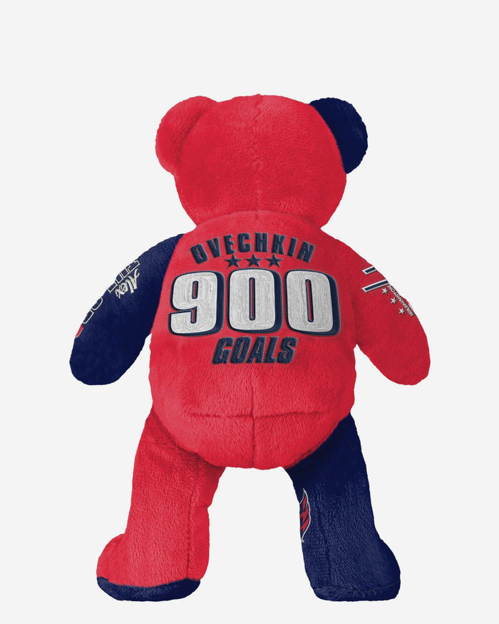 Alex Ovechkin Washington Capitals 900 Goals Team Beans Embroidered Player Bear FOCO - FOCO.com