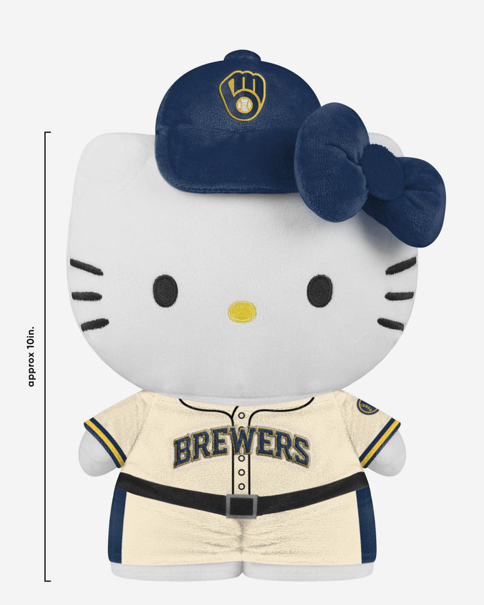 Milwaukee Brewers Team Color Bow Hello Kitty® Jersey Plush FOCO - FOCO.com