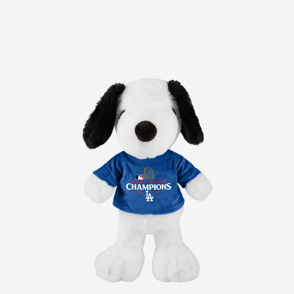 Los Angeles Dodgers 2024 World Series Champions Snoopy Peanuts Team Jersey Plush FOCO - FOCO.com