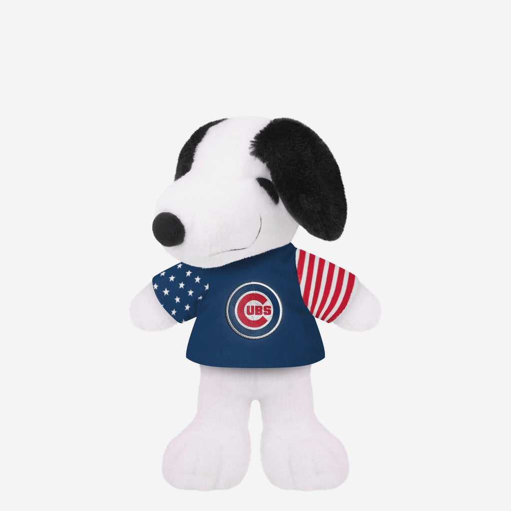 Chicago Cubs USA Flag Snoopy Peanuts Team Jersey Plush FOCO - FOCO.com