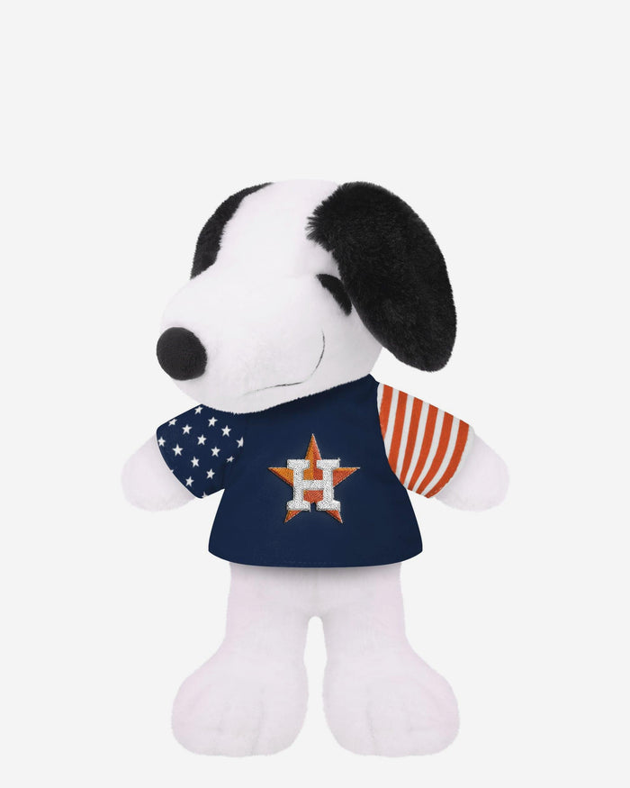 Houston Astros USA Flag Snoopy Peanuts Team Jersey Plush FOCO - FOCO.com