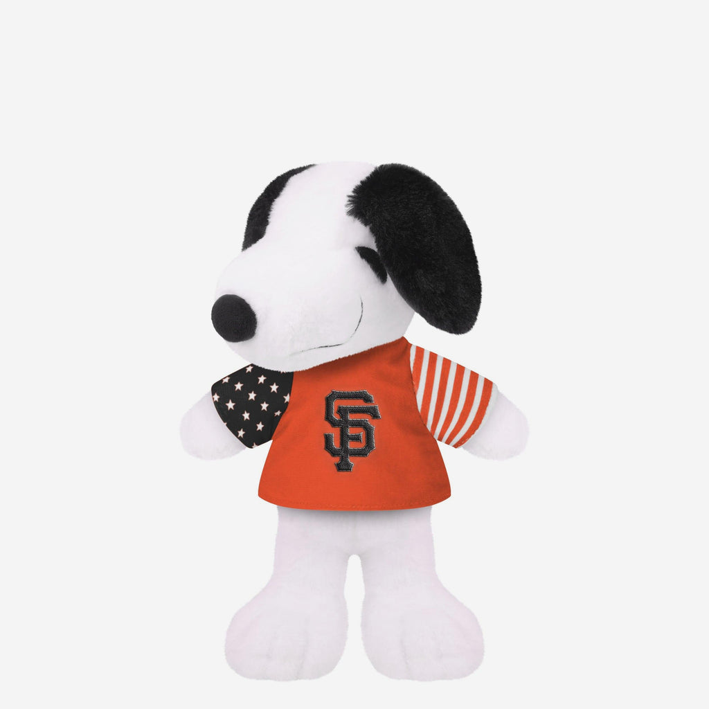 San Francisco Giants USA Flag Snoopy Peanuts Team Jersey Plush FOCO - FOCO.com