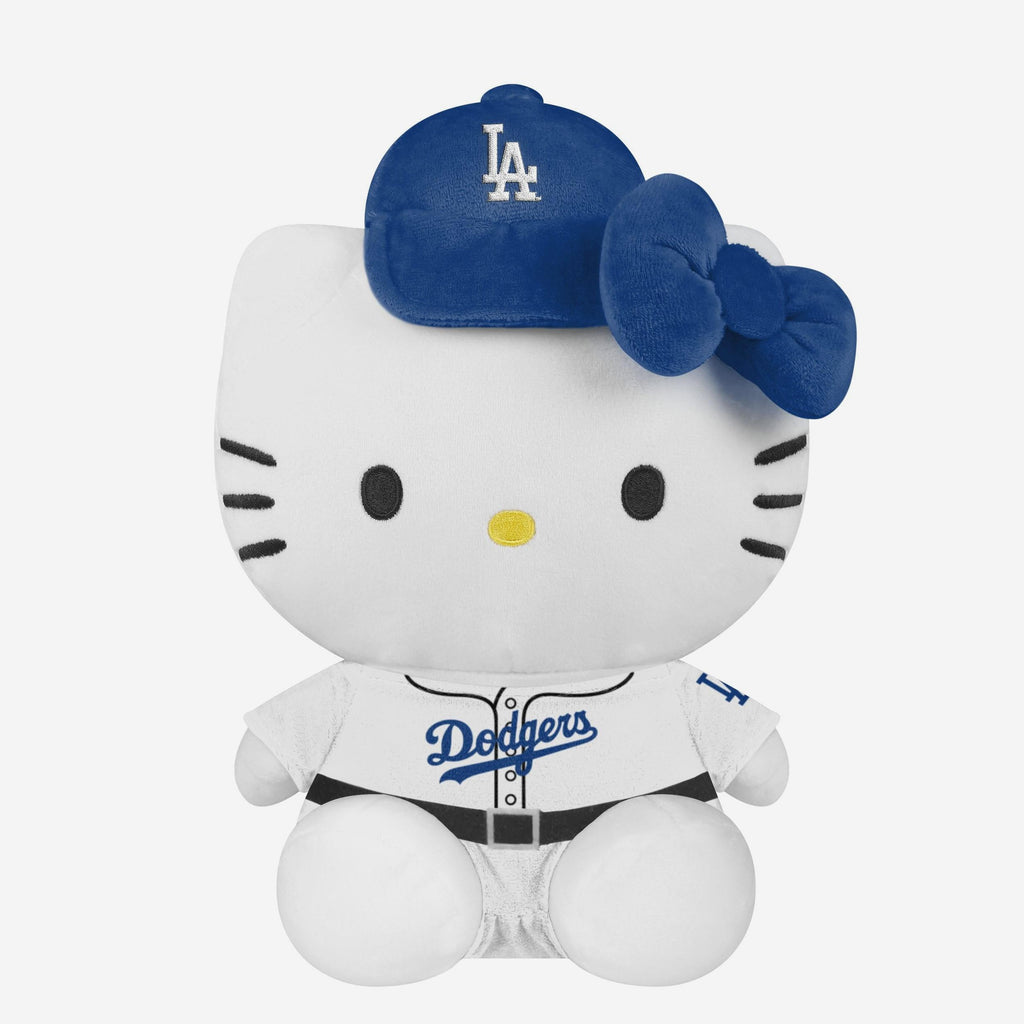 Los Angeles Dodgers Team Color Bow Seated Hello Kitty® Jersey Plush FOCO - FOCO.com