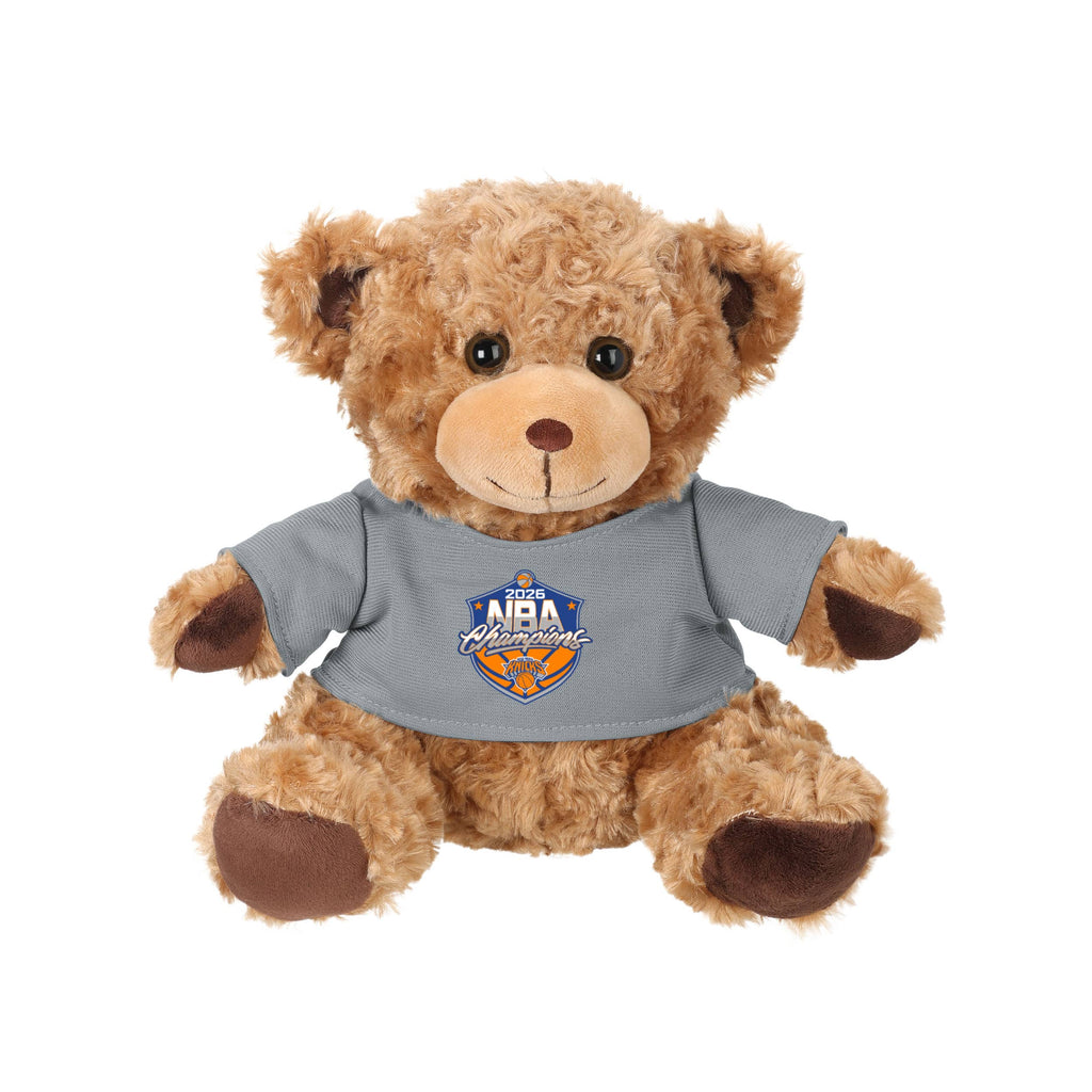 New York Knicks 2026 NBA Champions Seated Shirt Bear FOCO - FOCO.com