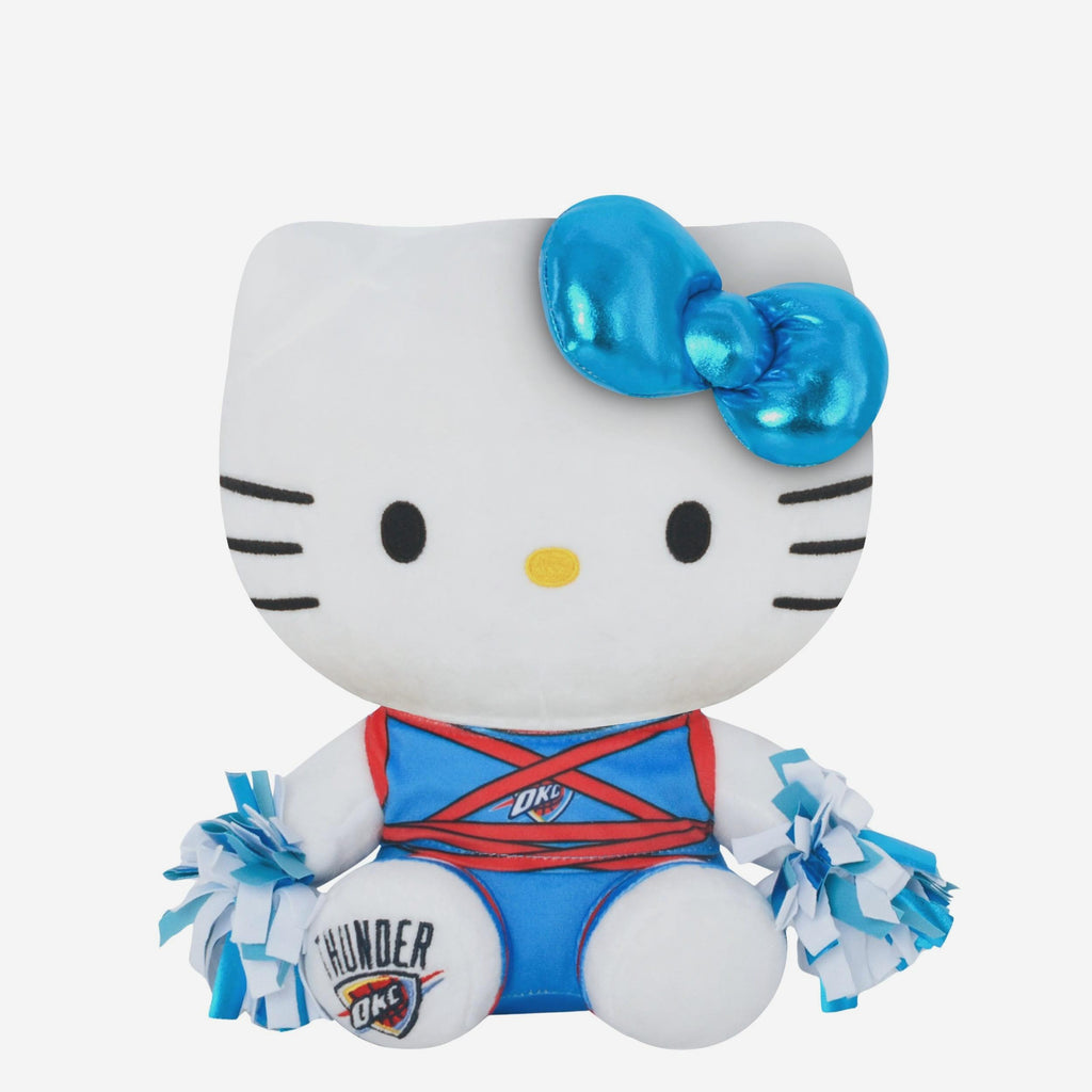 Oklahoma City Thunder Metallic Bow Hello Kitty® Cheerleader Plush FOCO - FOCO.com