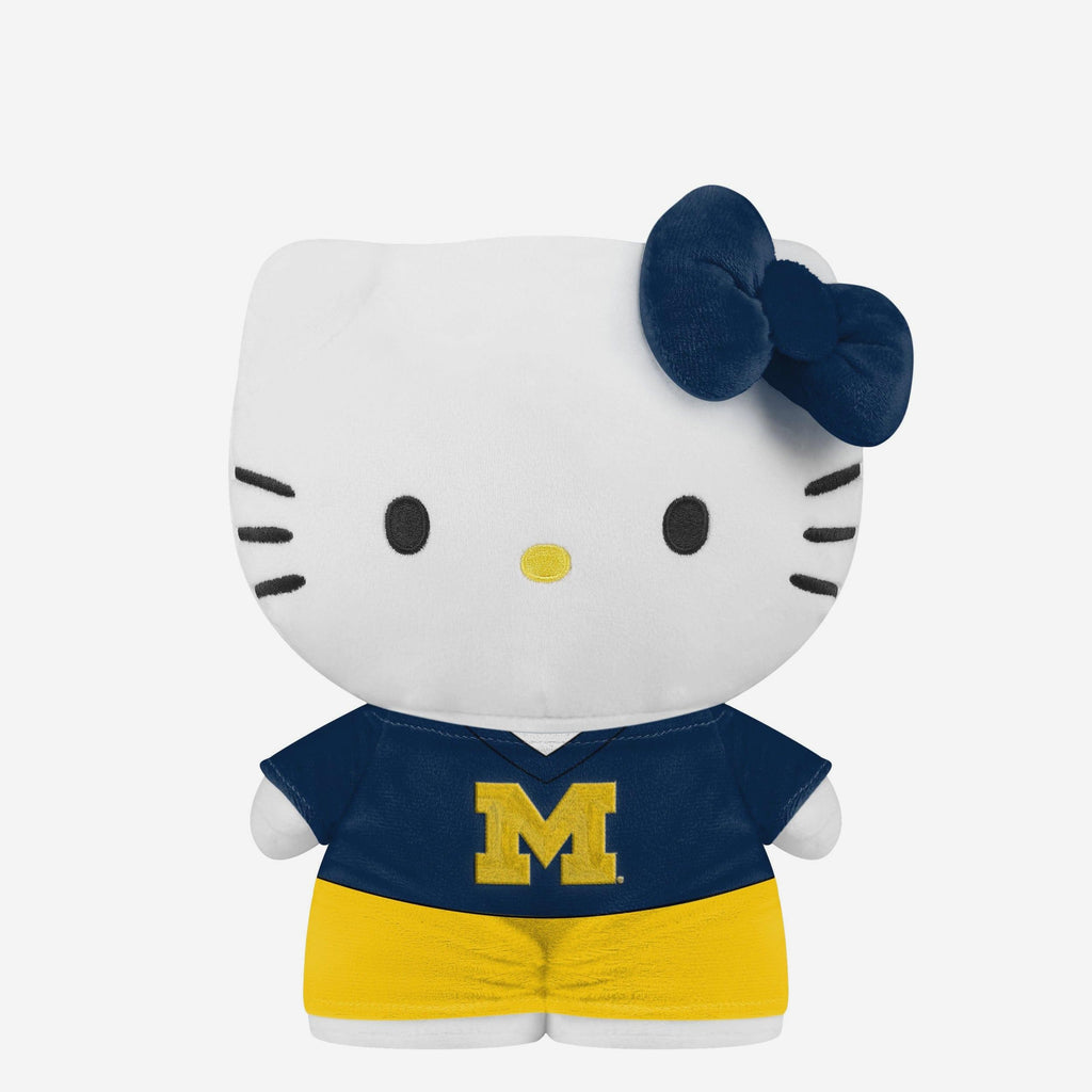Michigan Wolverines Team Color Bow Hello Kitty® Jersey Plush FOCO - FOCO.com