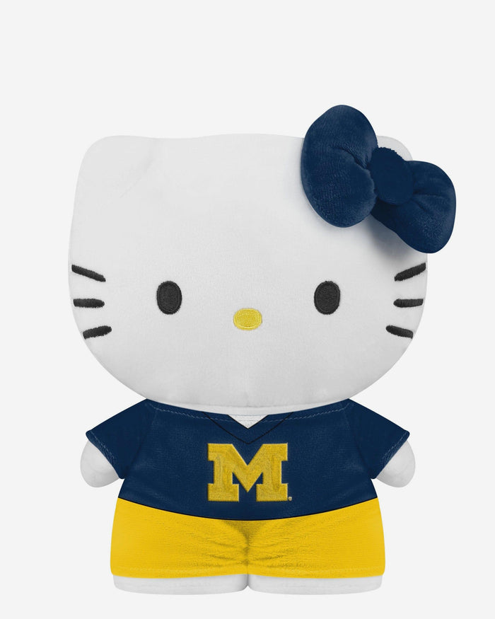 Michigan Wolverines Team Color Bow Hello Kitty® Jersey Plush FOCO - FOCO.com