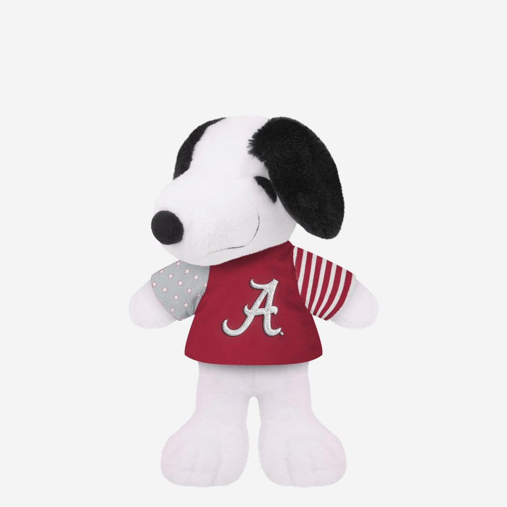 Alabama Crimson Tide USA Flag Snoopy Peanuts Team Jersey Plush FOCO - FOCO.com