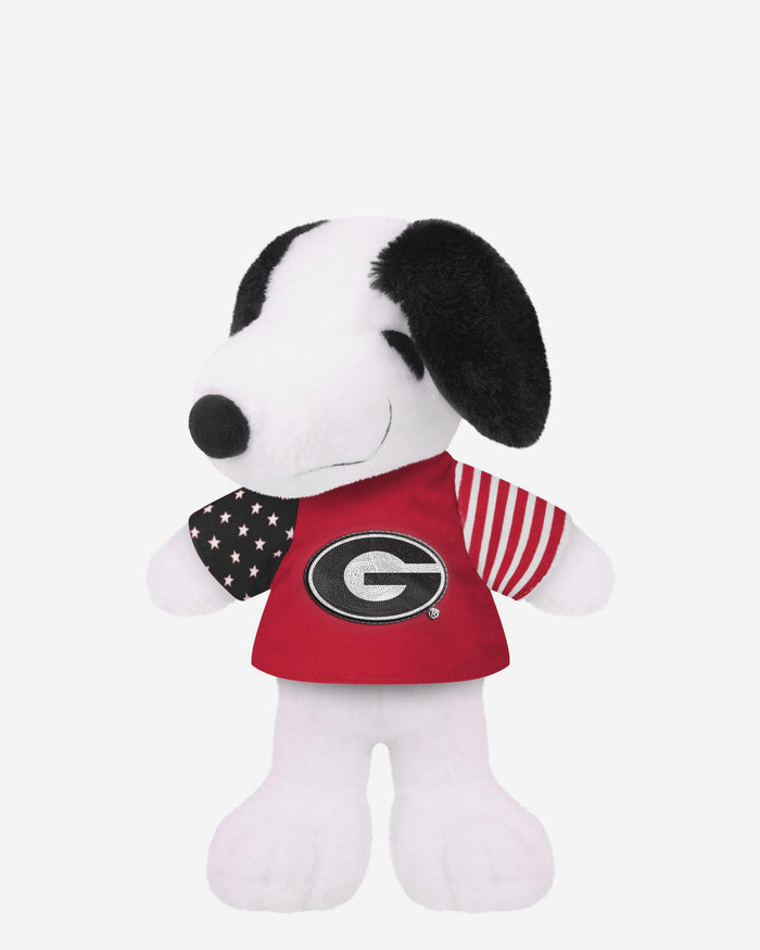 Georgia Bulldogs USA Flag Snoopy Peanuts Team Jersey Plush FOCO - FOCO.com
