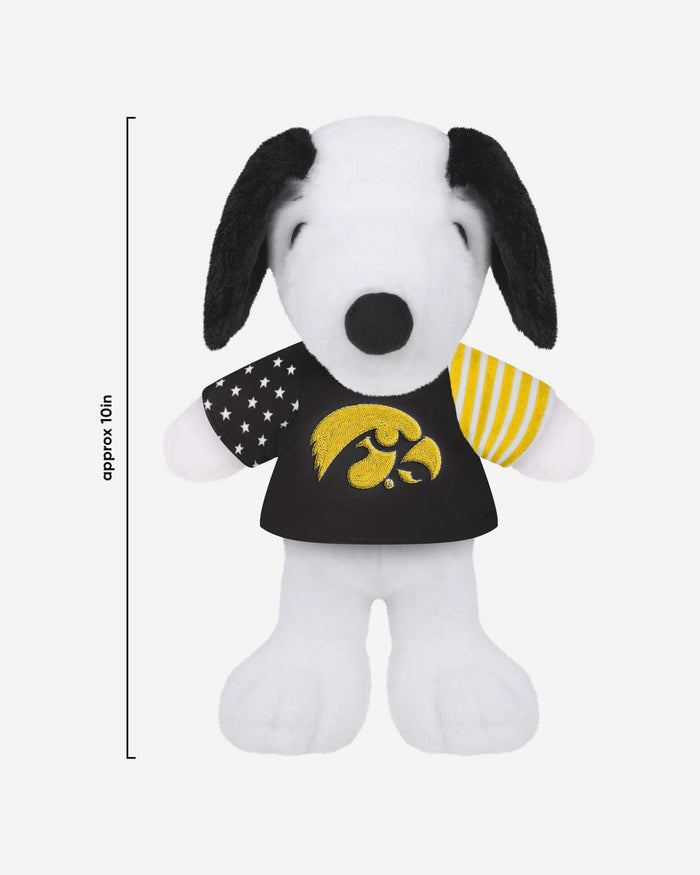 Iowa Hawkeyes USA Flag Snoopy Peanuts Team Jersey Plush FOCO - FOCO.com