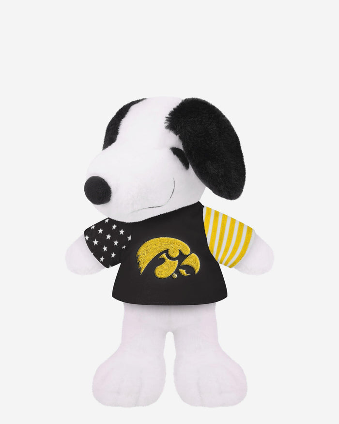 Iowa Hawkeyes USA Flag Snoopy Peanuts Team Jersey Plush FOCO - FOCO.com