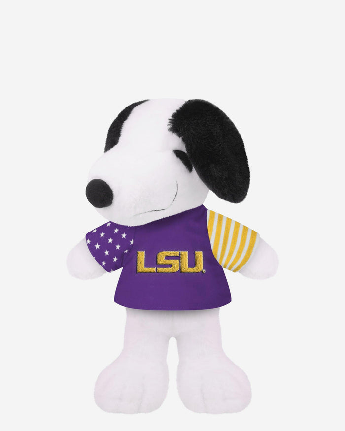 LSU Tigers USA Flag Snoopy Peanuts Team Jersey Plush FOCO - FOCO.com