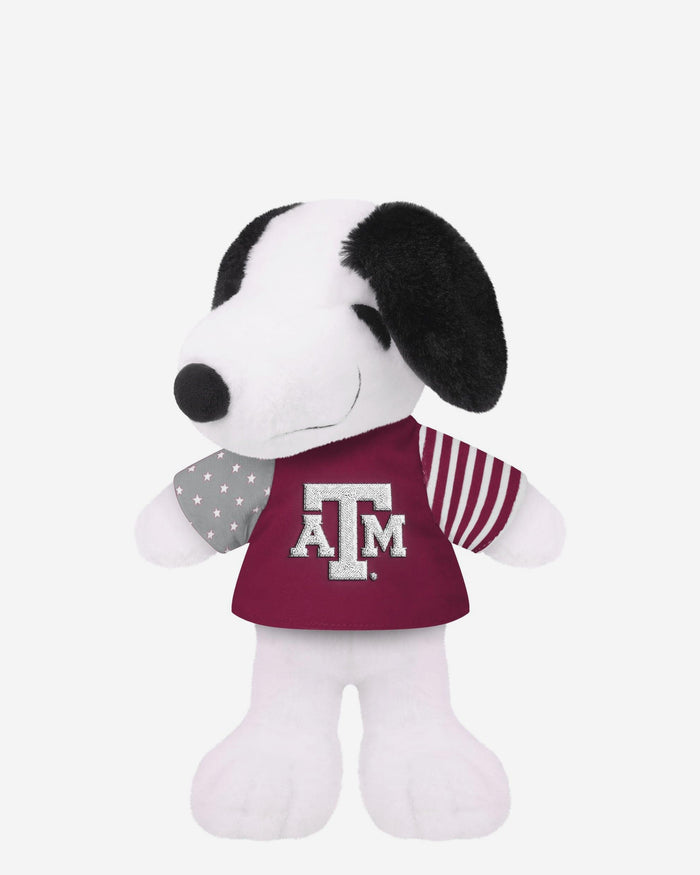 Texas A&M Aggies USA Flag Snoopy Peanuts Team Jersey Plush FOCO - FOCO.com