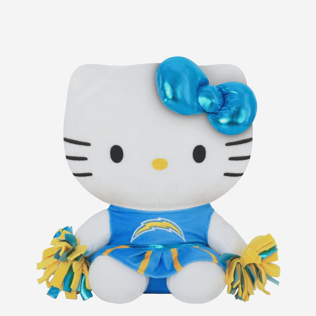 Los Angeles Chargers Metallic Bow Hello Kitty® Cheerleader Plush FOCO - FOCO.com