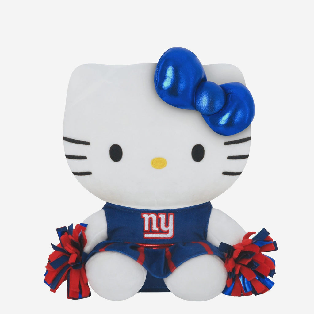 New York Giants Metallic Bow Hello Kitty® Cheerleader Plush FOCO - FOCO.com