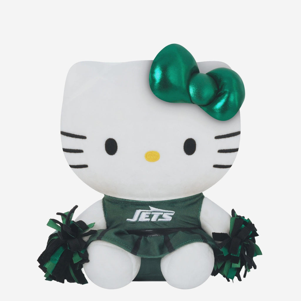 New York Jets Metallic Bow Hello Kitty® Cheerleader Plush FOCO - FOCO.com