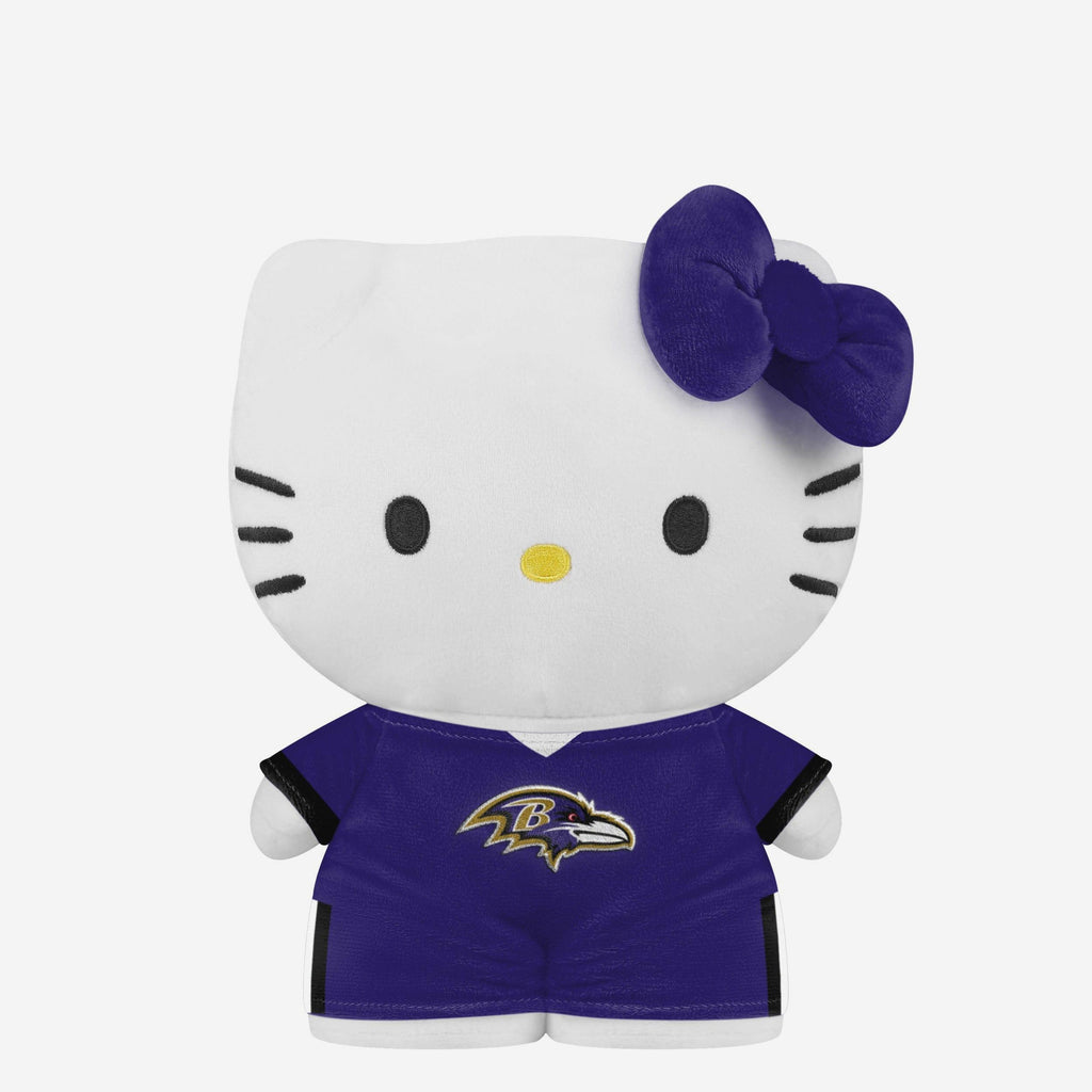 Baltimore Ravens Team Color Bow Hello Kitty® Jersey Plush FOCO - FOCO.com