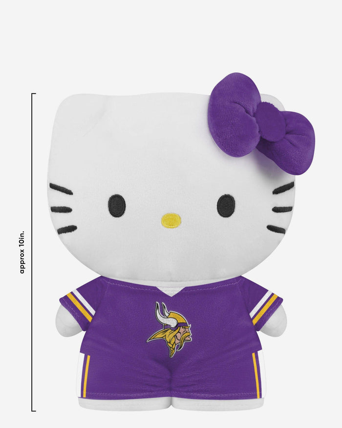 Minnesota Vikings Team Color Bow Hello Kitty® Jersey Plush FOCO - FOCO.com