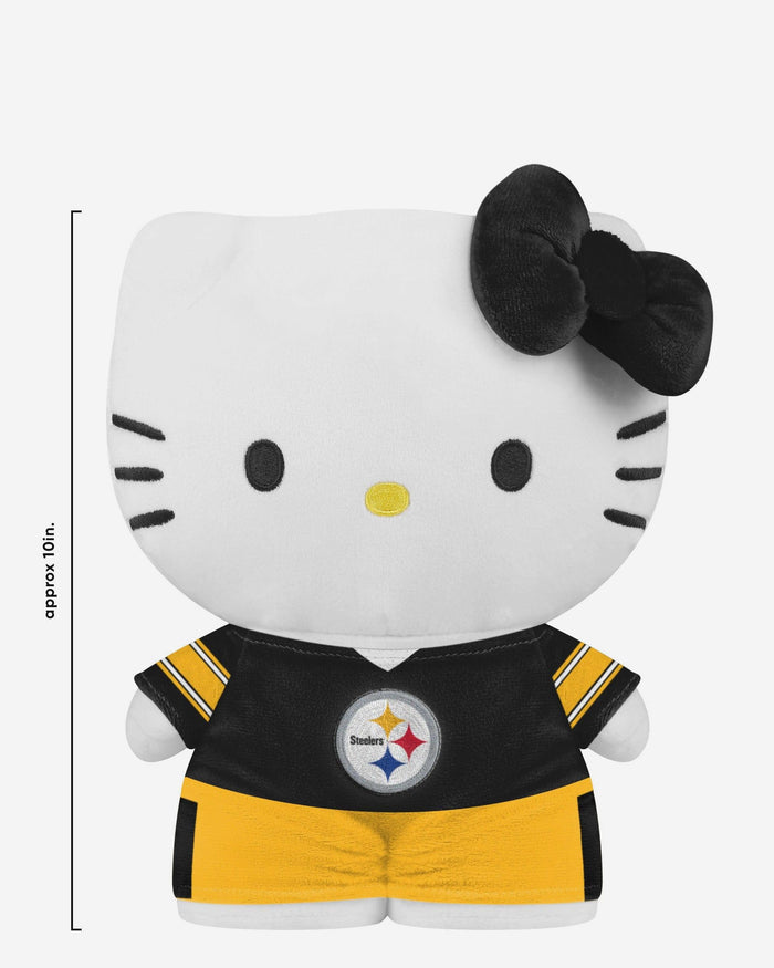 Pittsburgh Steelers Team Color Bow Hello Kitty® Jersey Plush FOCO - FOCO.com