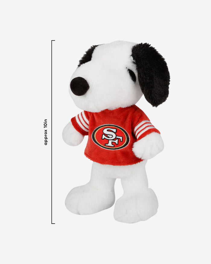 San Francisco 49ers Snoopy Peanuts Team Jersey Plush FOCO - FOCO.com