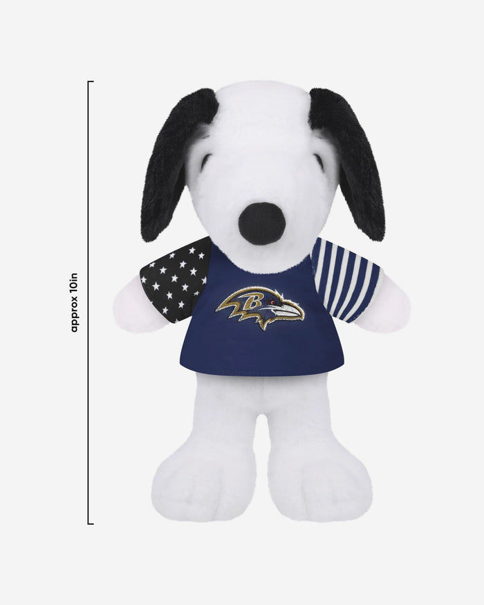 Baltimore Ravens USA Flag Snoopy Peanuts Team Jersey Plush FOCO - FOCO.com