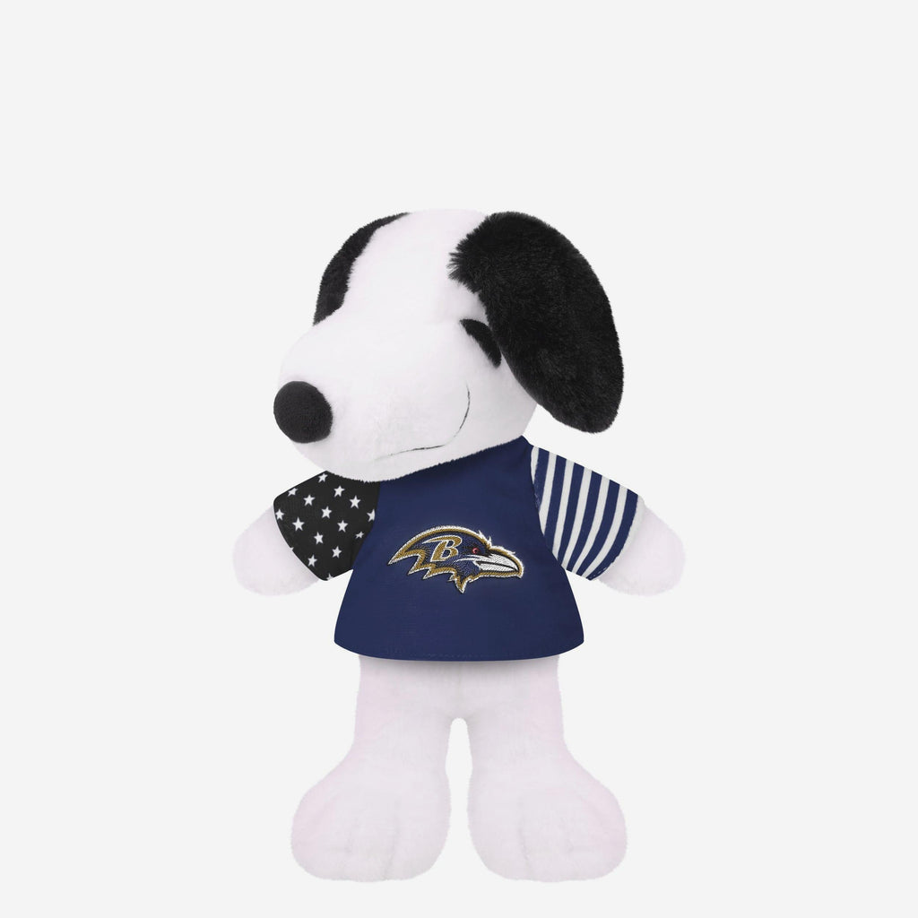 Baltimore Ravens USA Flag Snoopy Peanuts Team Jersey Plush FOCO - FOCO.com
