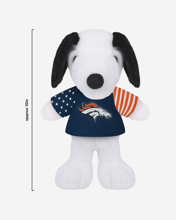 Denver Broncos USA Flag Snoopy Peanuts Team Jersey Plush FOCO - FOCO.com