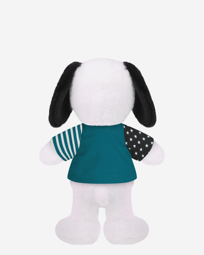 Jacksonville Jaguars USA Flag Snoopy Peanuts Team Jersey Plush FOCO - FOCO.com