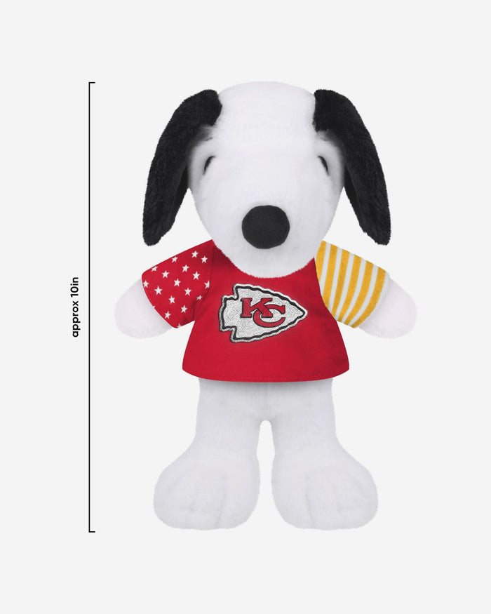Kansas City Chiefs USA Flag Snoopy Peanuts Team Jersey Plush FOCO - FOCO.com