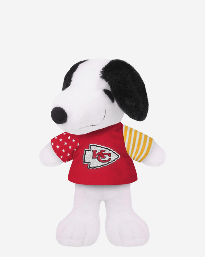 Kansas City Chiefs USA Flag Snoopy Peanuts Team Jersey Plush FOCO - FOCO.com