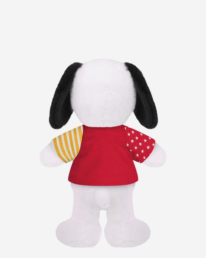 Kansas City Chiefs USA Flag Snoopy Peanuts Team Jersey Plush FOCO - FOCO.com