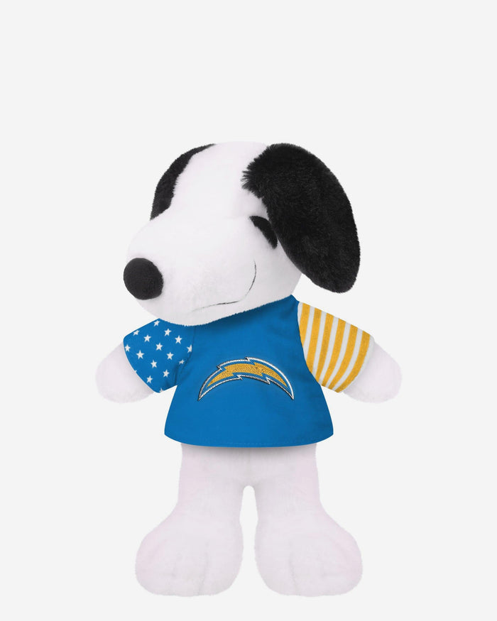 Los Angeles Chargers USA Flag Snoopy Peanuts Team Jersey Plush FOCO - FOCO.com