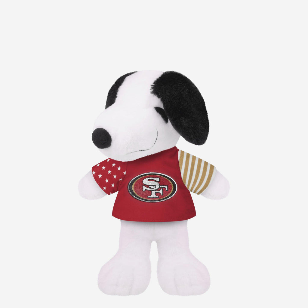 San Francisco 49Ers USA Flag Snoopy Peanuts Team Jersey Plush FOCO - FOCO.com
