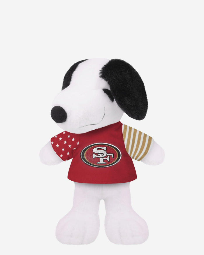 San Francisco 49Ers USA Flag Snoopy Peanuts Team Jersey Plush FOCO - FOCO.com
