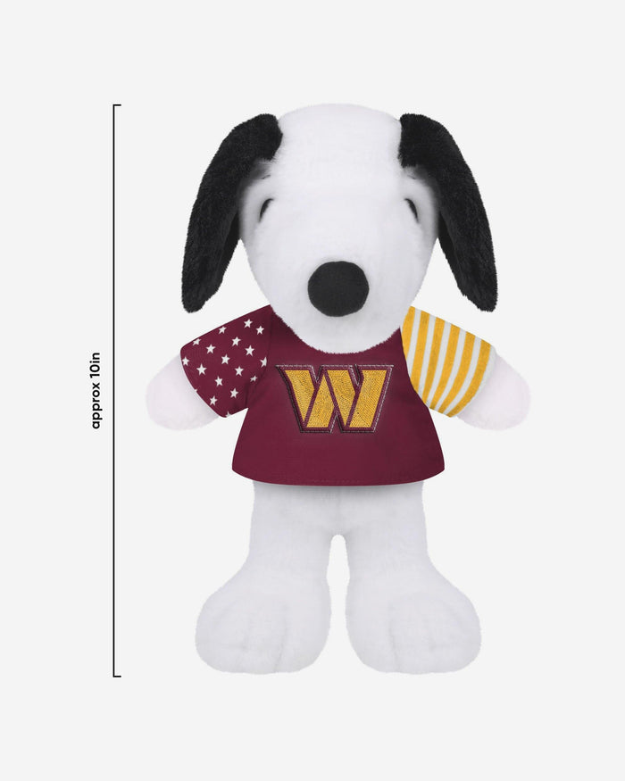 Washington Commanders USA Flag Snoopy Peanuts Team Jersey Plush FOCO - FOCO.com