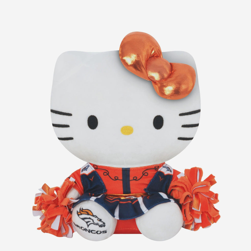 Denver Broncos Metallic Bow Hello Kitty® Cheerleader Plush FOCO - FOCO.com